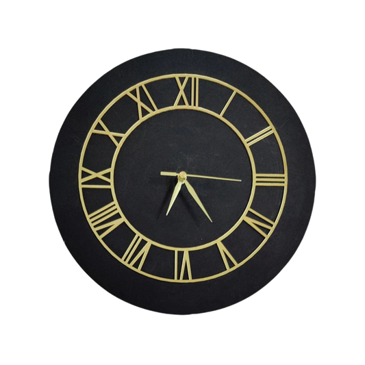 Gold Clock Ring Acrylic