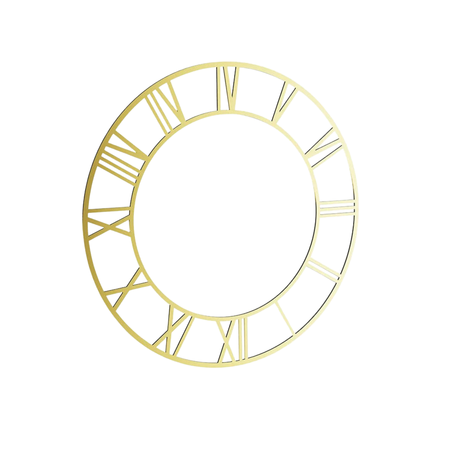 Gold Clock Ring Acrylic