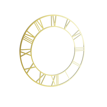 Gold Clock Ring Acrylic