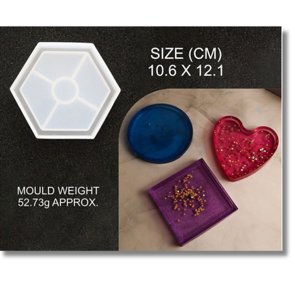 Hexagon Shape Trinket Coaster Mould