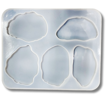 5 Cavity Agate Coaster Mould