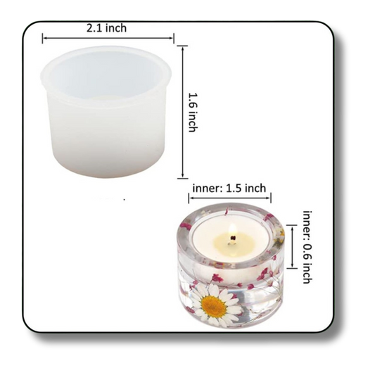 Round Tea Light Candle Holder Mould