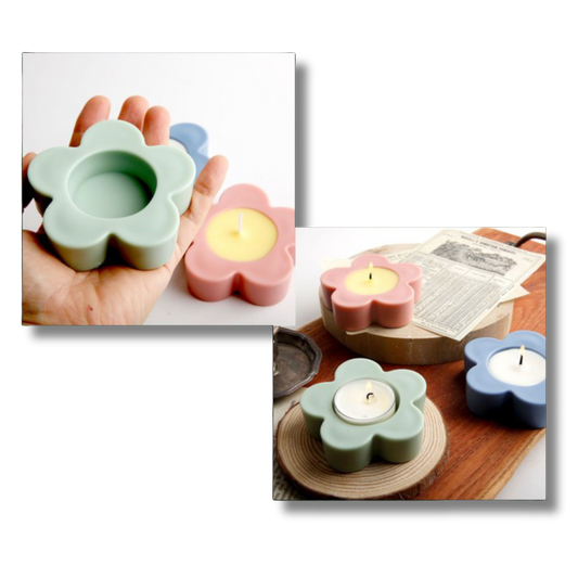 5 Kali Flower Tea Light Candle Holder Mould