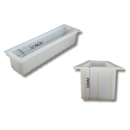 12" X 3.5" Rectangle Deep Casting & Soap Mould