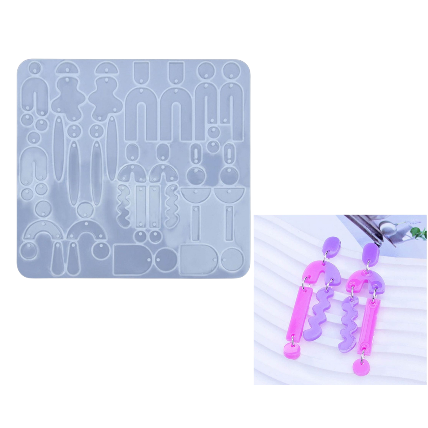 Earring Keychain & Pendant Jewellery Mould V3