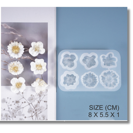 6 In 1 3D Flower Mould