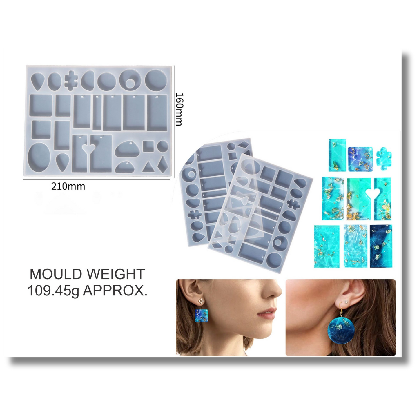 26 Cavity Jewellery & Keychain Mould