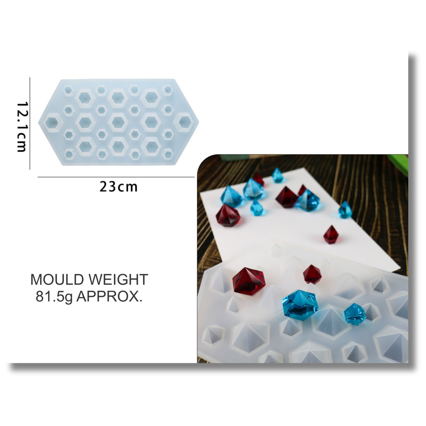 27 Cavity Diamond Mould