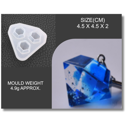 Small 3 Cavity Diamond Mould