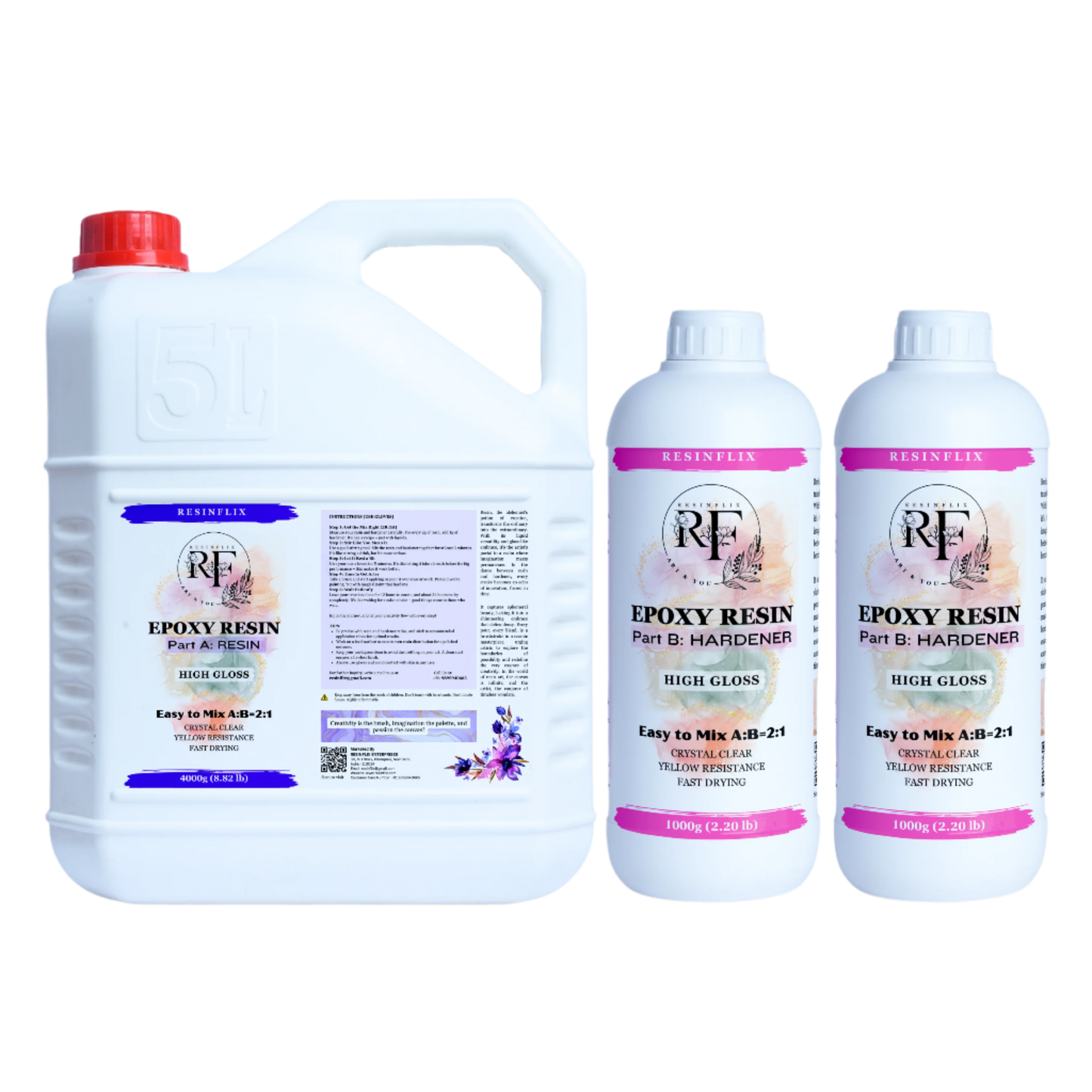 Resinflix Epoxy Resin 2:1 High Gloss - 1.5 Kg